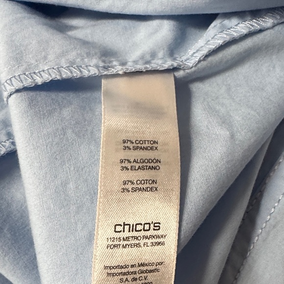 Chico's Light Blue Utility Jacket - Picture 9 of 10